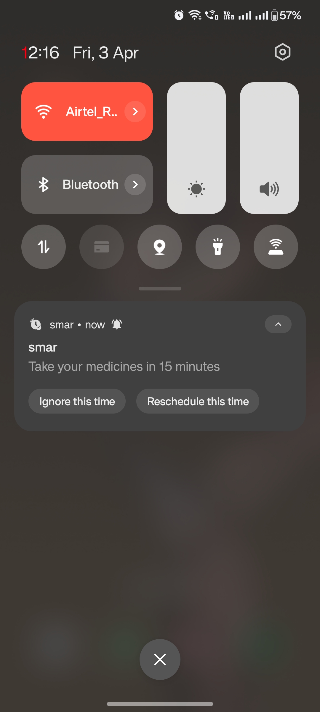 Pre-reminder notification
